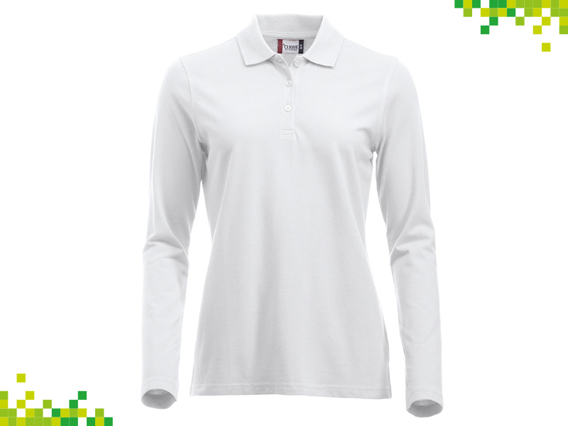 Polo bianca manica lunga new arrivals donna